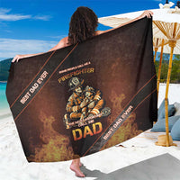 Firefighter Fathers Day Sarong Best Dad Ever