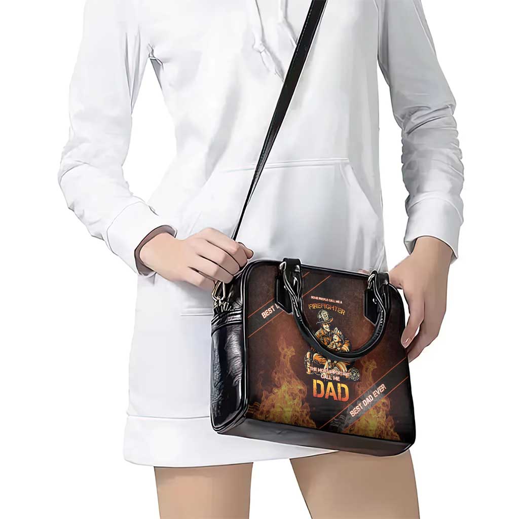 Firefighter Fathers Day Shoulder Handbag Best Dad Ever