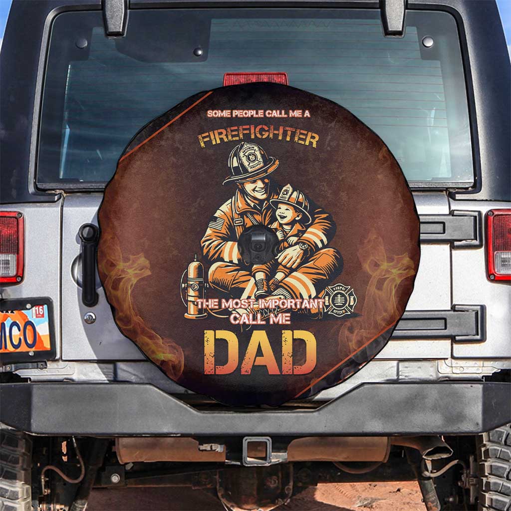 Firefighter Fathers Day Spare Tire Cover Best Dad Ever