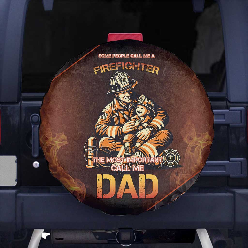 Firefighter Fathers Day Spare Tire Cover Best Dad Ever