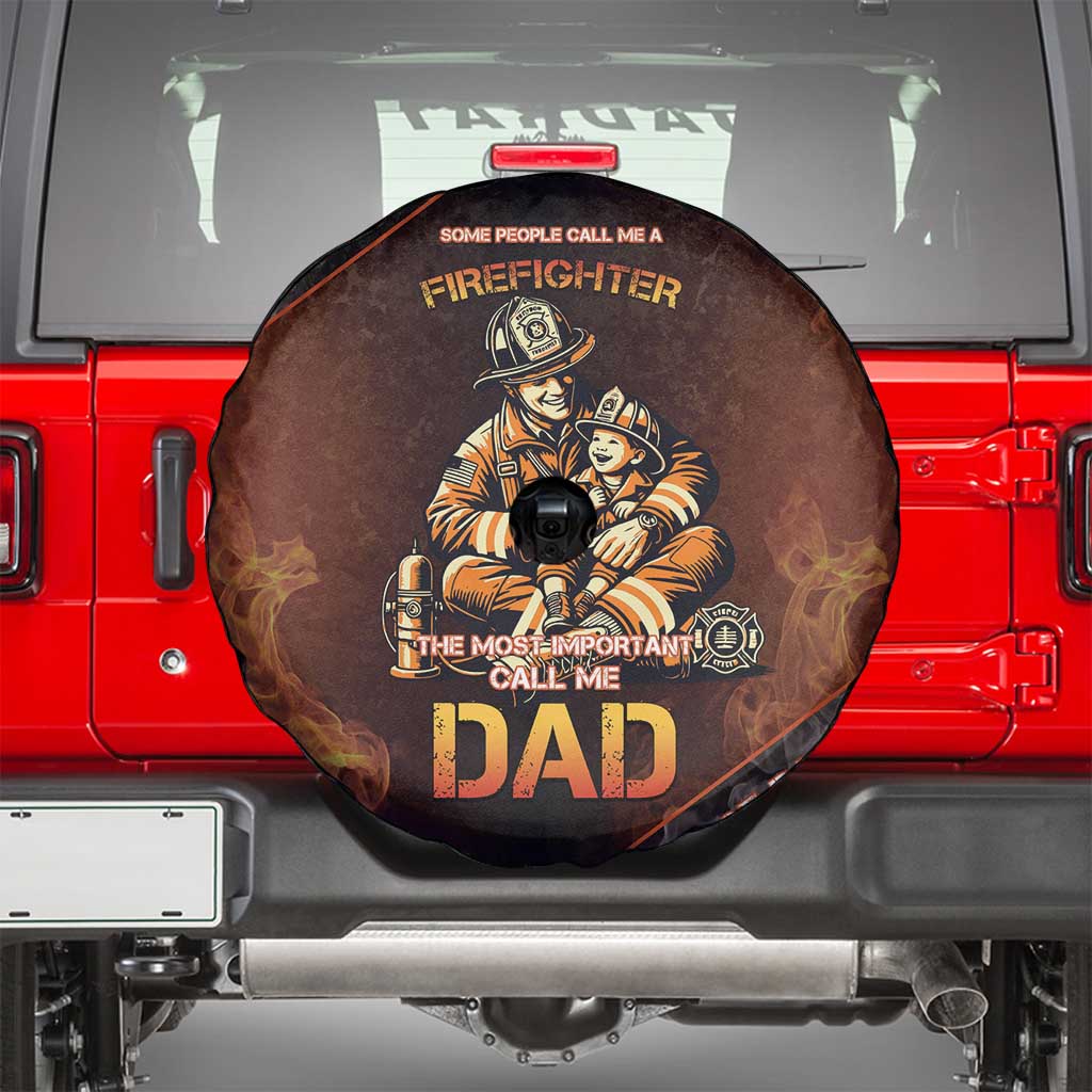 Firefighter Fathers Day Spare Tire Cover Best Dad Ever