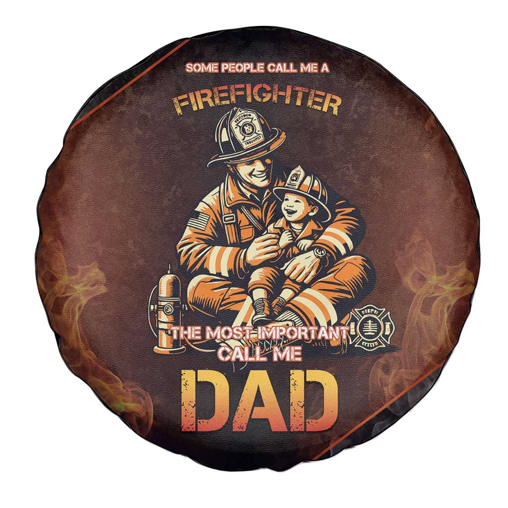 Firefighter Fathers Day Spare Tire Cover Best Dad Ever