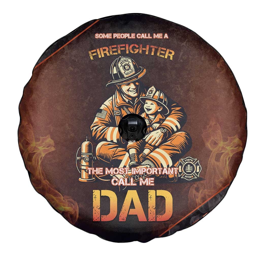Firefighter Fathers Day Spare Tire Cover Best Dad Ever