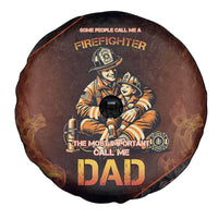 Firefighter Fathers Day Spare Tire Cover Best Dad Ever