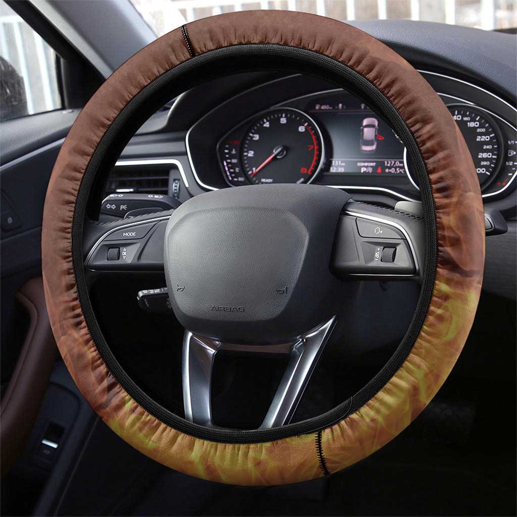 Firefighter Fathers Day Steering Wheel Cover Best Dad Ever