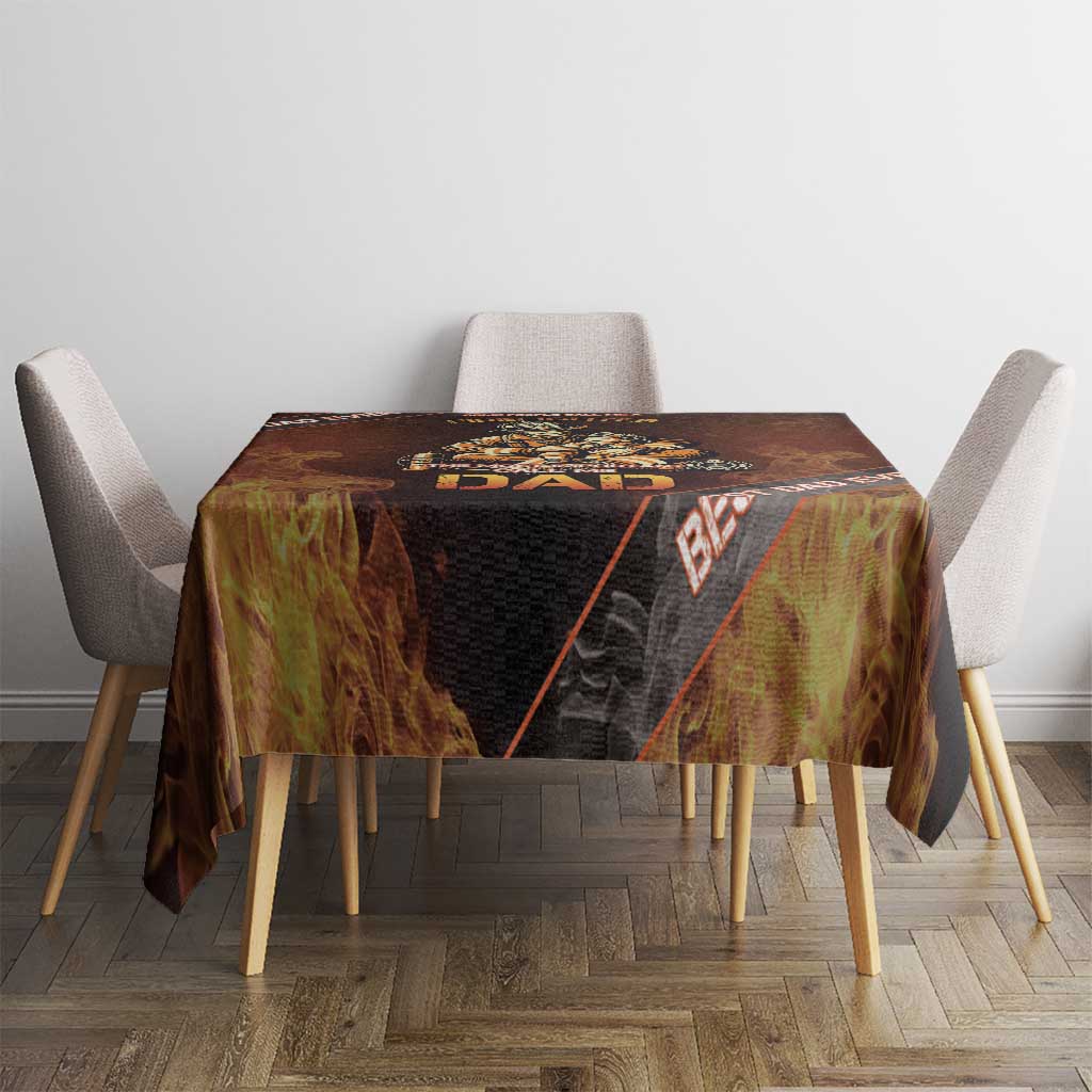 Firefighter Fathers Day Tablecloth Best Dad Ever