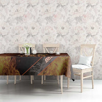 Firefighter Fathers Day Tablecloth Best Dad Ever