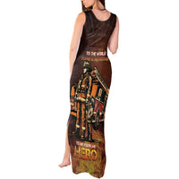 Firefighter Fathers Day Tank Maxi Dress Best Dad Ever