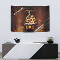Firefighter Fathers Day Tapestry Best Dad Ever