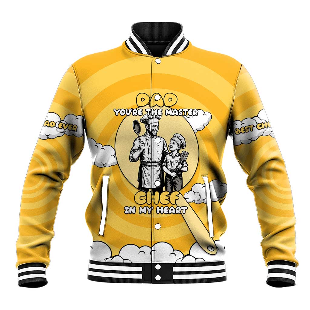 Chef Fathers Day Baseball Jacket Dad You're The Master Chef In My Heart