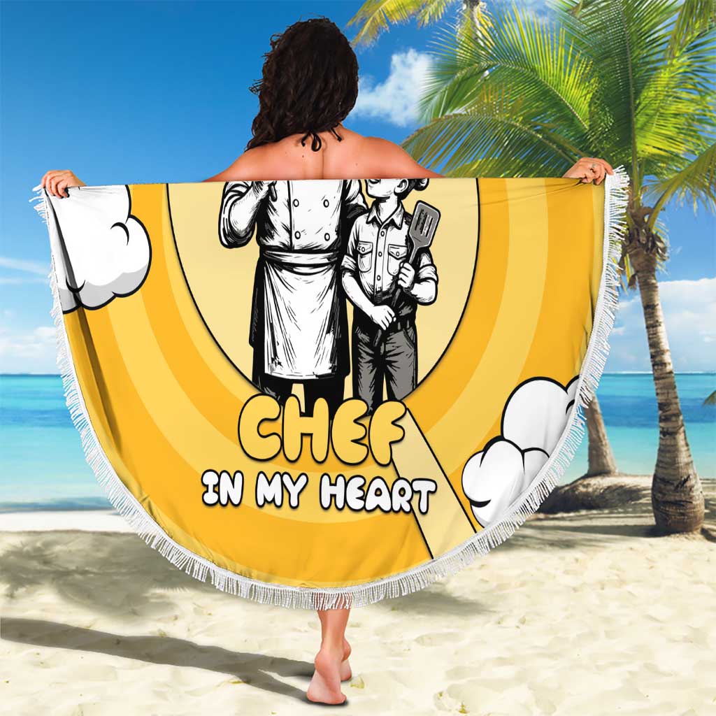 Chef Fathers Day Beach Blanket Dad You're The Master Chef In My Heart