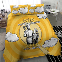 Chef Fathers Day Bedding Set Dad You're The Master Chef In My Heart