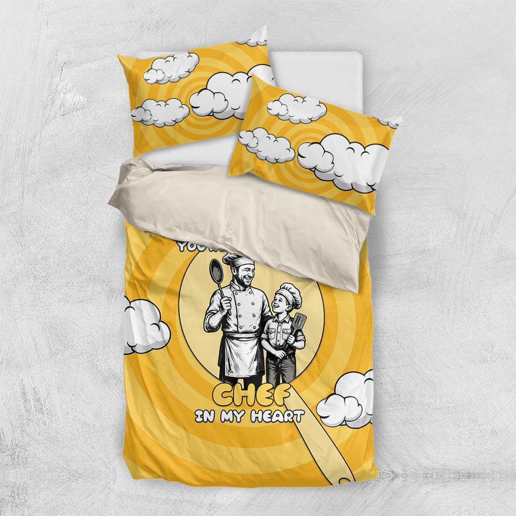 Chef Fathers Day Bedding Set Dad You're The Master Chef In My Heart