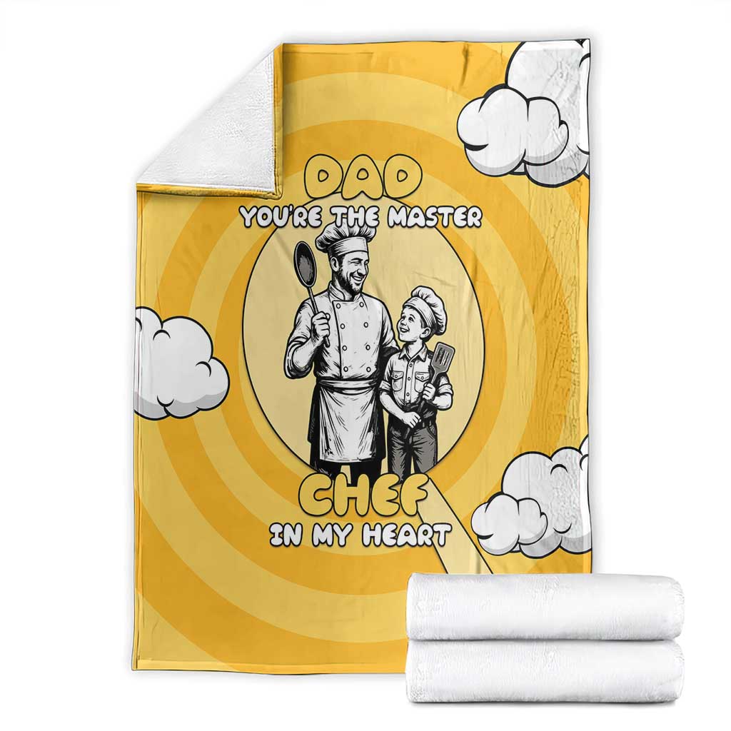 Chef Fathers Day Blanket Dad You're The Master Chef In My Heart
