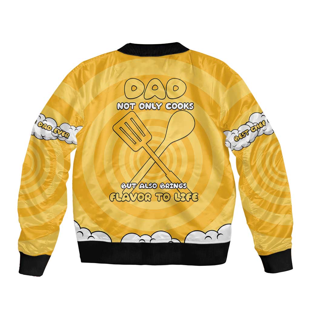 Chef Fathers Day Bomber Jacket Dad You're The Master Chef In My Heart