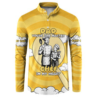 Chef Fathers Day Button Sweatshirt Dad You're The Master Chef In My Heart