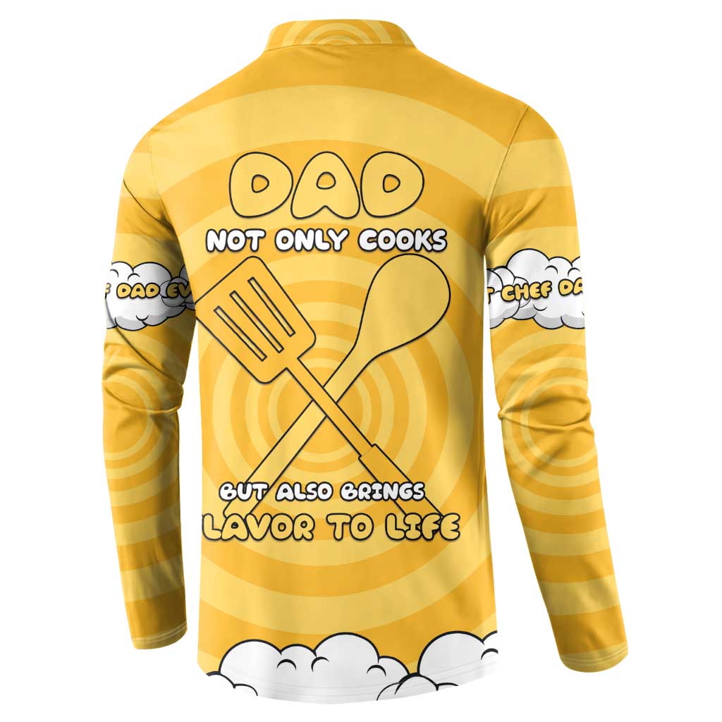 Chef Fathers Day Button Sweatshirt Dad You're The Master Chef In My Heart