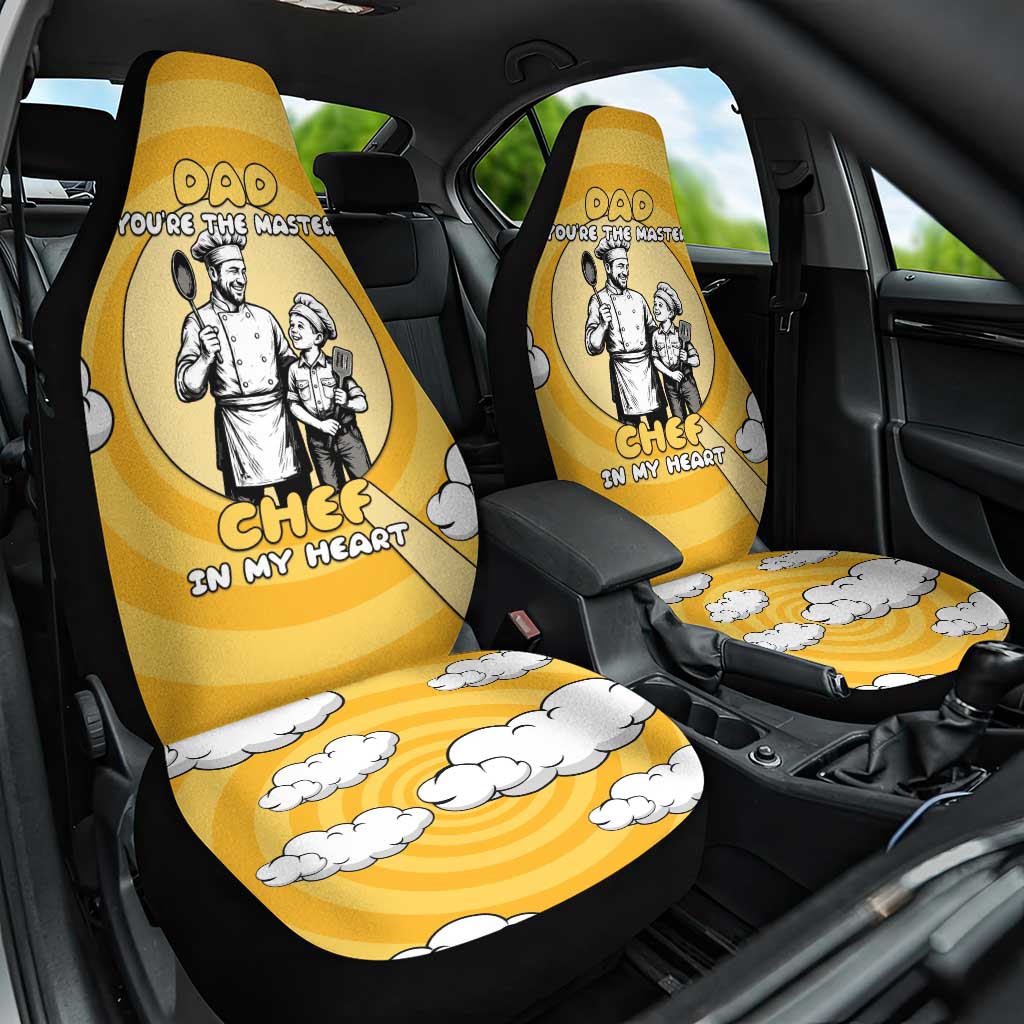 Chef Fathers Day Car Seat Cover Dad You're The Master Chef In My Heart