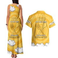 Chef Fathers Day Couples Matching Tank Maxi Dress and Hawaiian Shirt Dad You're The Master Chef In My Heart