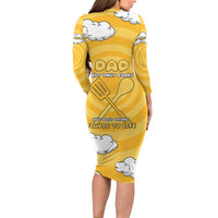 Chef Fathers Day Family Matching Long Sleeve Bodycon Dress and Hawaiian Shirt Dad You're The Master Chef In My Heart