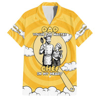 Chef Fathers Day Family Matching Puletasi and Hawaiian Shirt Dad You're The Master Chef In My Heart