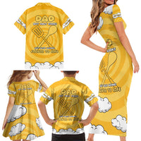 Chef Fathers Day Family Matching Short Sleeve Bodycon Dress and Hawaiian Shirt Dad You're The Master Chef In My Heart