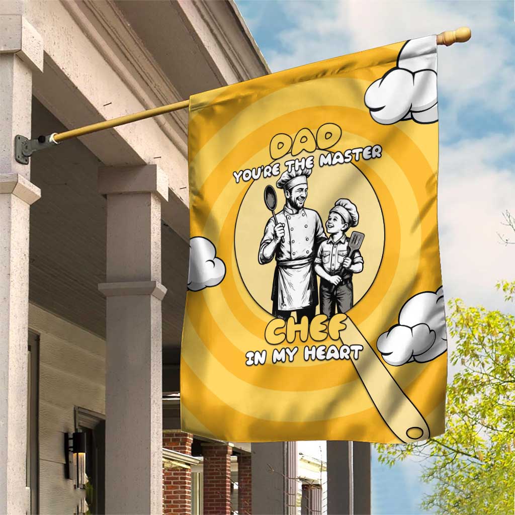 Chef Fathers Day Garden Flag Dad You're The Master Chef In My Heart