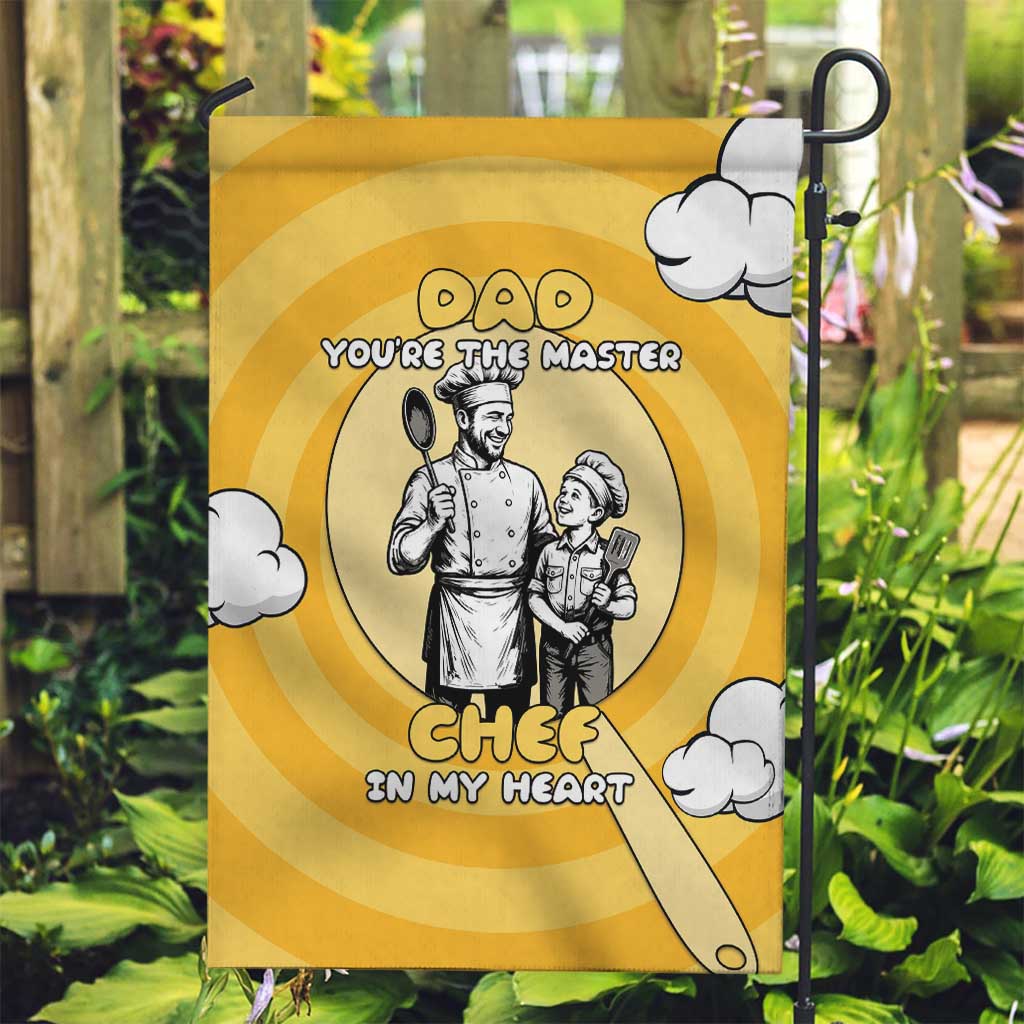Chef Fathers Day Garden Flag Dad You're The Master Chef In My Heart