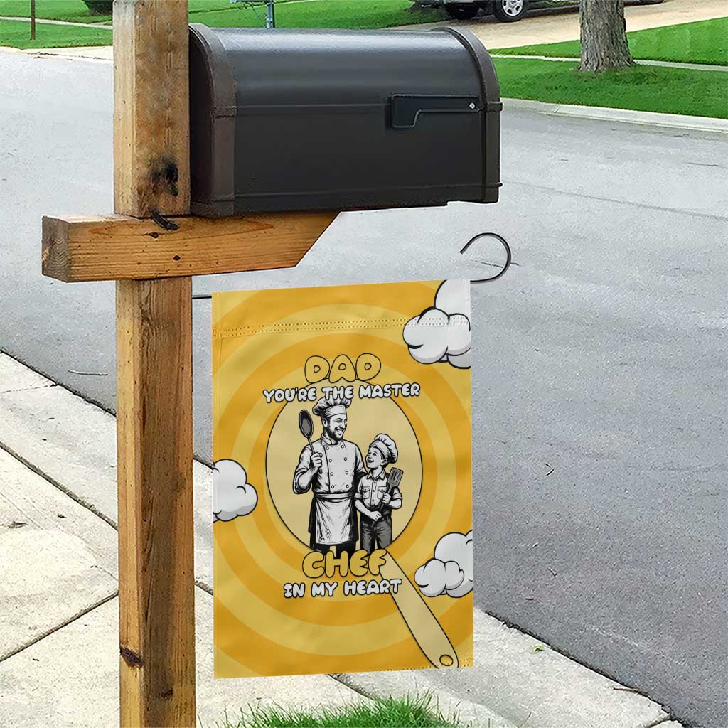 Chef Fathers Day Garden Flag Dad You're The Master Chef In My Heart