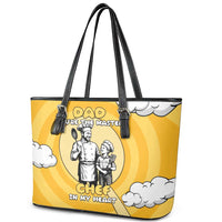 Chef Fathers Day Leather Tote Bag Dad You're The Master Chef In My Heart