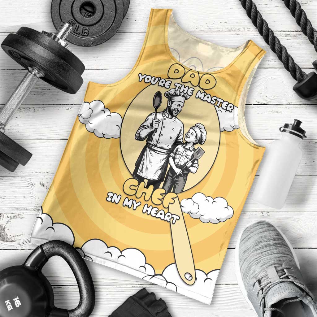 Chef Fathers Day Men Tank Top Dad You're The Master Chef In My Heart