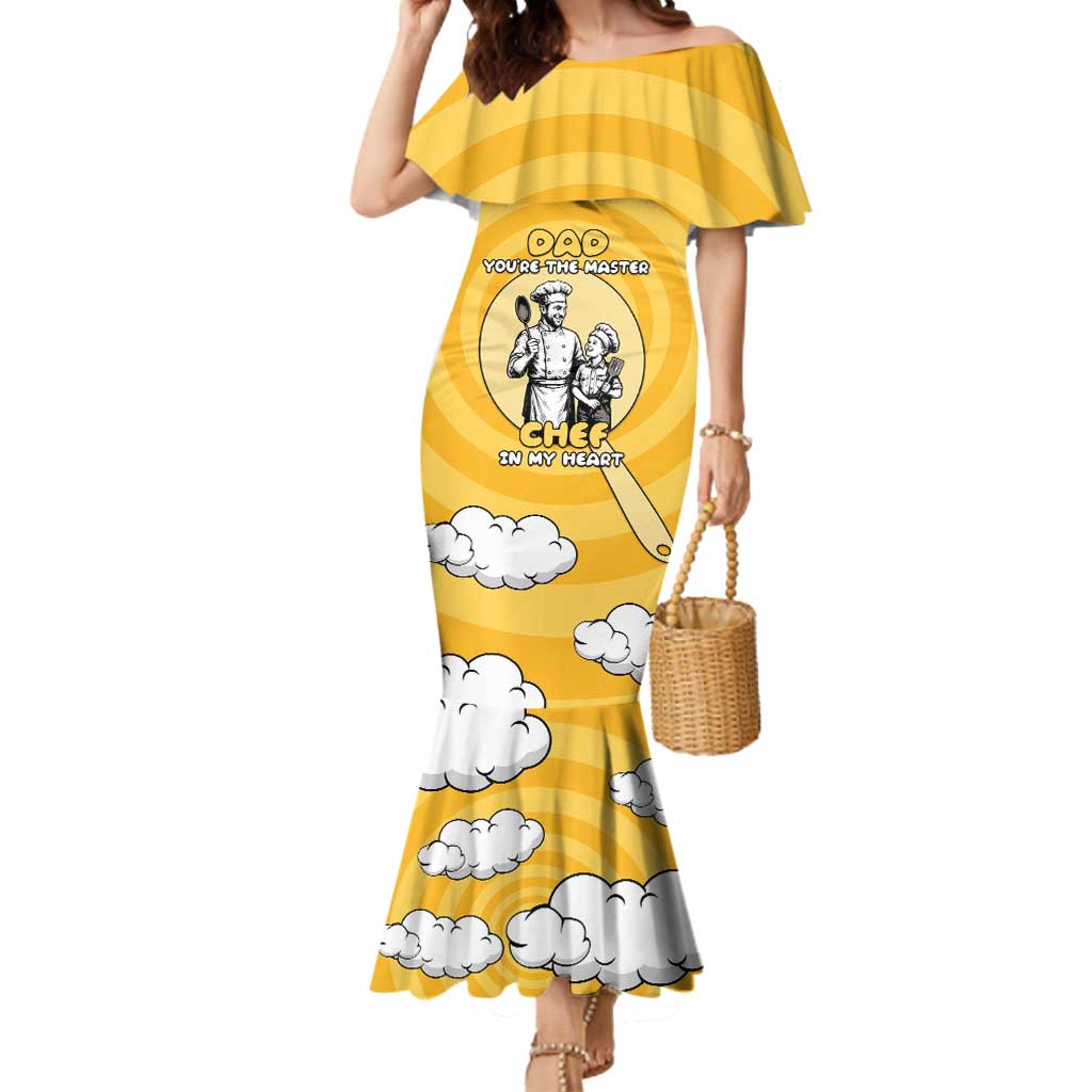 Chef Fathers Day Mermaid Dress Dad You're The Master Chef In My Heart