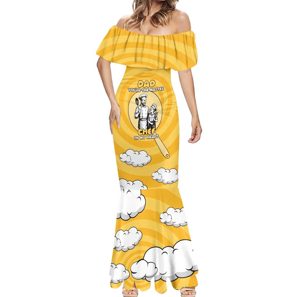 Chef Fathers Day Mermaid Dress Dad You're The Master Chef In My Heart