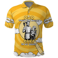 Chef Fathers Day Polo Shirt Dad You're The Master Chef In My Heart