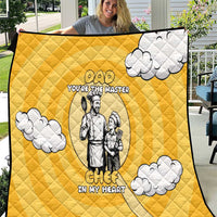 Chef Fathers Day Quilt Dad You're The Master Chef In My Heart