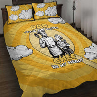 Chef Fathers Day Quilt Bed Set Dad You're The Master Chef In My Heart