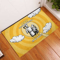 Chef Fathers Day Rubber Doormat Dad You're The Master Chef In My Heart