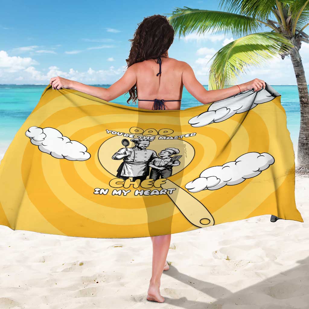 Chef Fathers Day Sarong Dad You're The Master Chef In My Heart