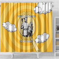 Chef Fathers Day Shower Curtain Dad You're The Master Chef In My Heart