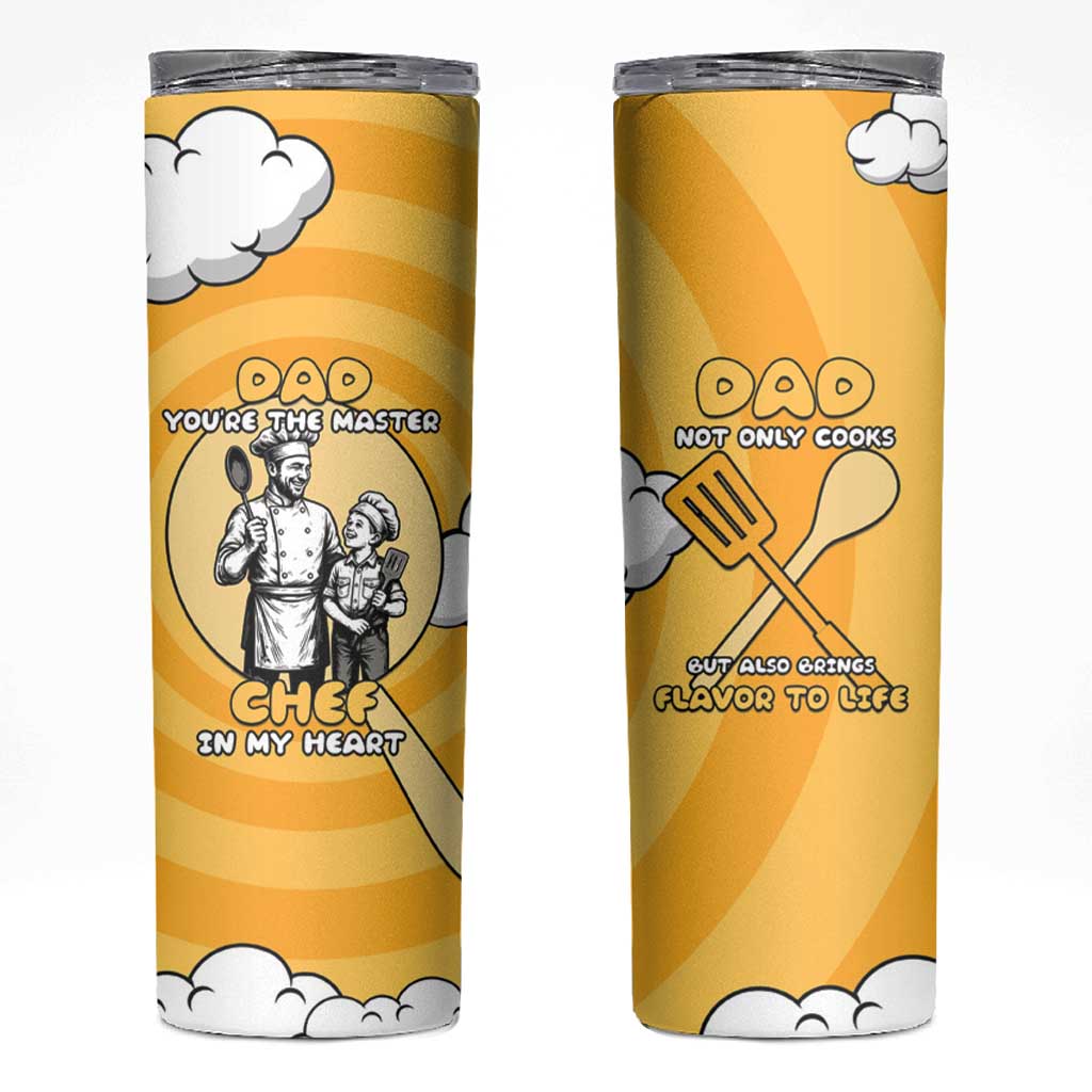 Chef Fathers Day Skinny Tumbler Dad You're The Master Chef In My Heart