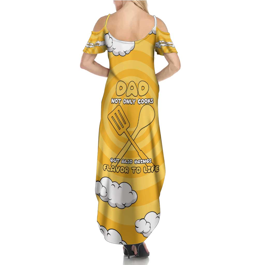 Chef Fathers Day Summer Maxi Dress Dad You're The Master Chef In My Heart