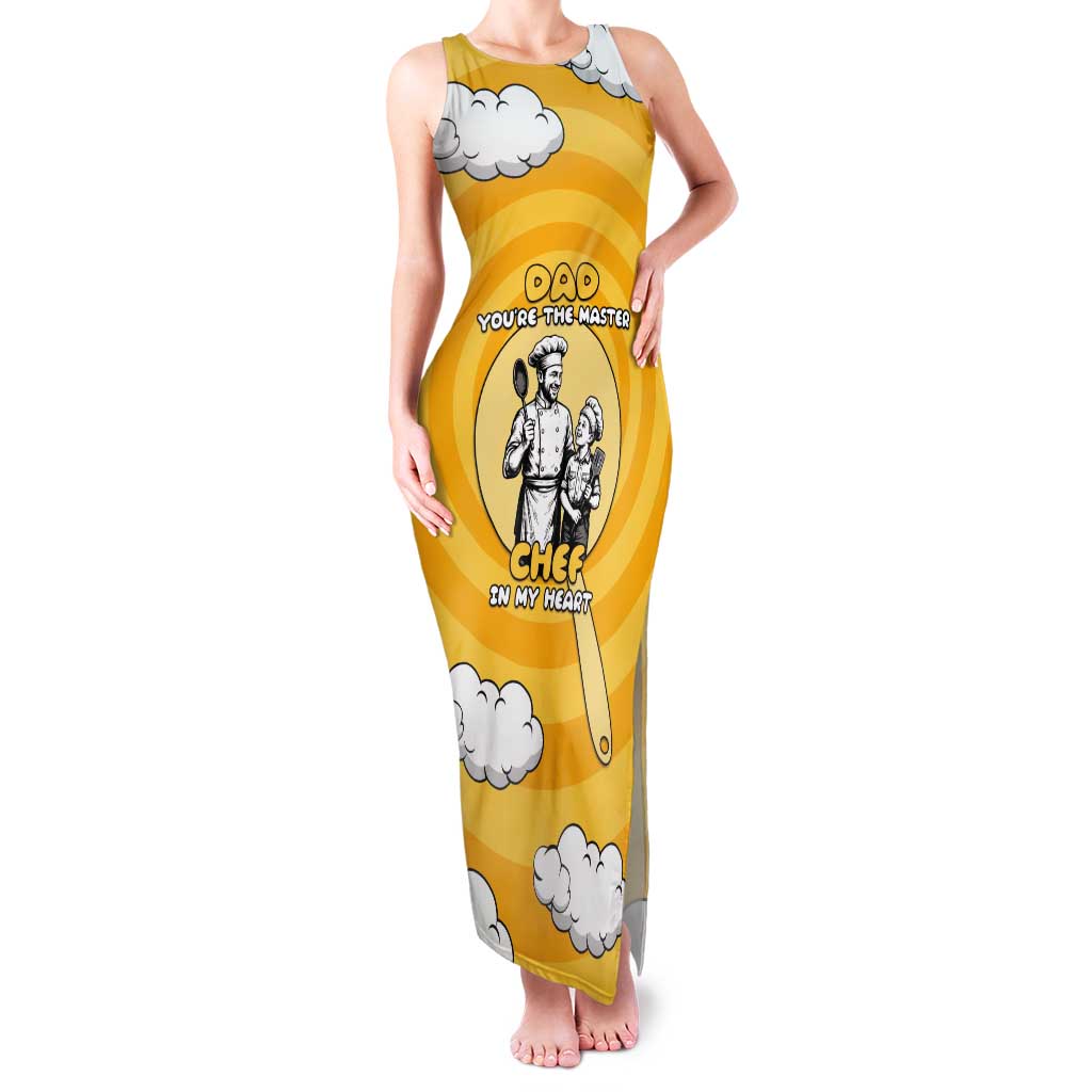 Chef Fathers Day Tank Maxi Dress Dad You're The Master Chef In My Heart