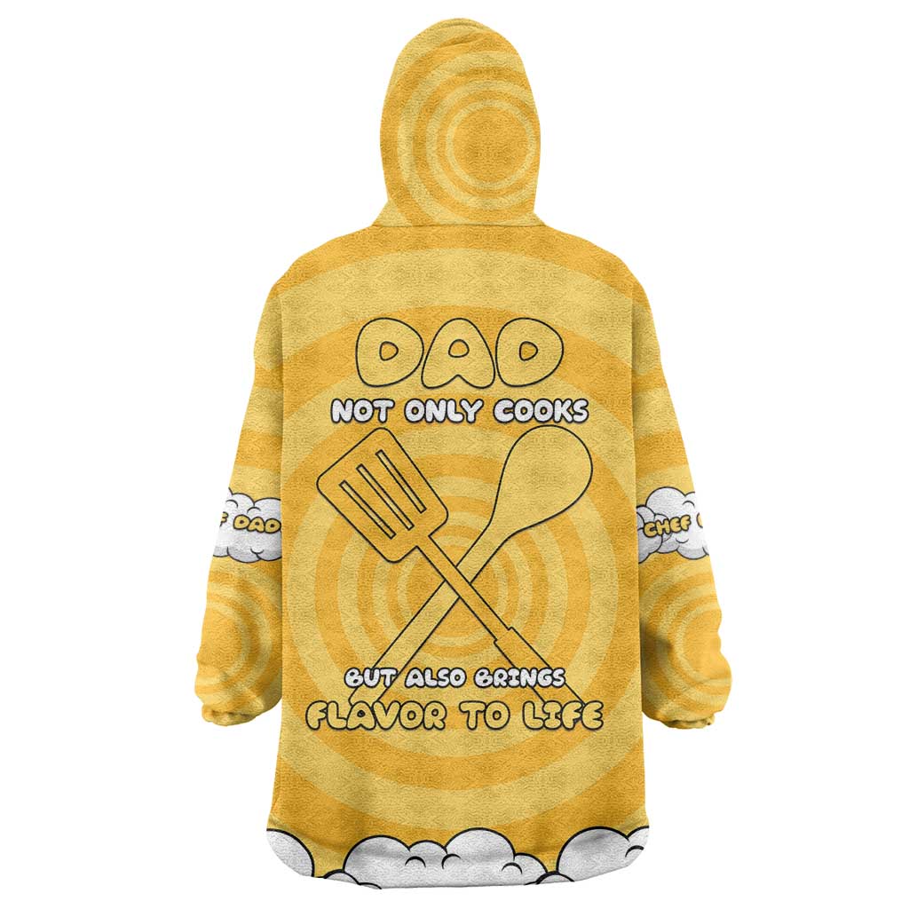 Chef Fathers Day Wearable Blanket Hoodie Dad You're The Master Chef In My Heart