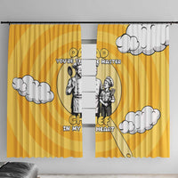 Chef Fathers Day Window Curtain Dad You're The Master Chef In My Heart