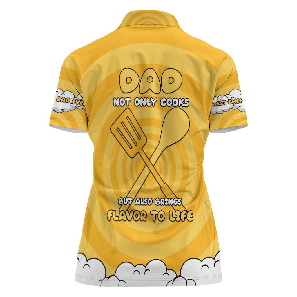 Chef Fathers Day Women Polo Shirt Dad You're The Master Chef In My Heart