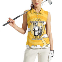 Chef Fathers Day Women Sleeveless Polo Shirt Dad You're The Master Chef In My Heart