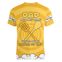 Chef Fathers Day Women V-Neck T-Shirt Dad You're The Master Chef In My Heart