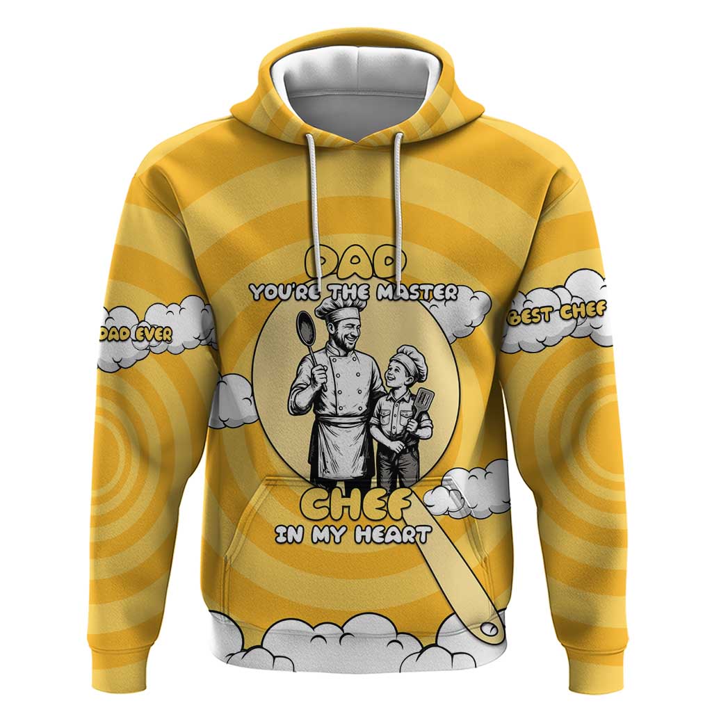 Chef Fathers Day Zip Hoodie Dad You're The Master Chef In My Heart