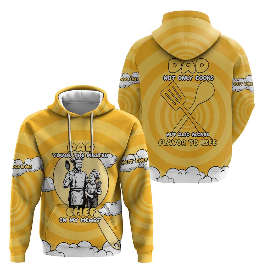 Chef Fathers Day Zip Hoodie Dad You're The Master Chef In My Heart