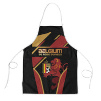 Belgium Football Apron Bold National Colors With Lion Crest